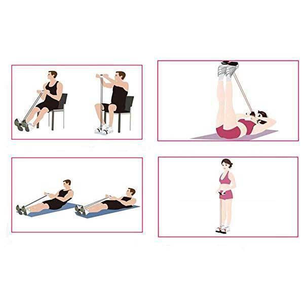 Ganzkörpertrainer mit Widerstandsbändern | Training für Arme, Beine, Bauch und Rücken | TPE mit Latex-Bändern, kompakt & leicht 27