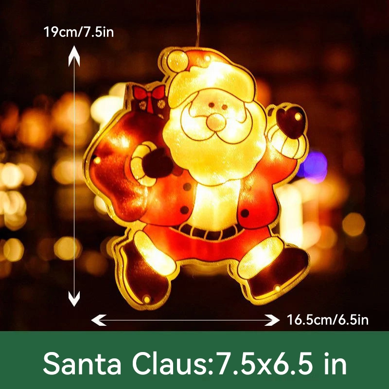 Weihnachts-Lichterkette Silhouette Batteriebetrieben Warmweiß 11
