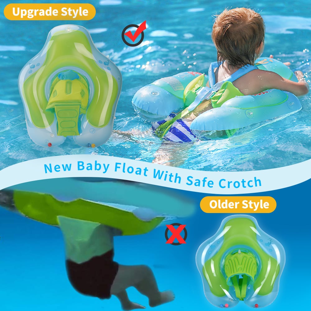 AquaFloaty™  – Baby-Schwimmring mit Sonnendach, tragbar und leicht aufzublasen