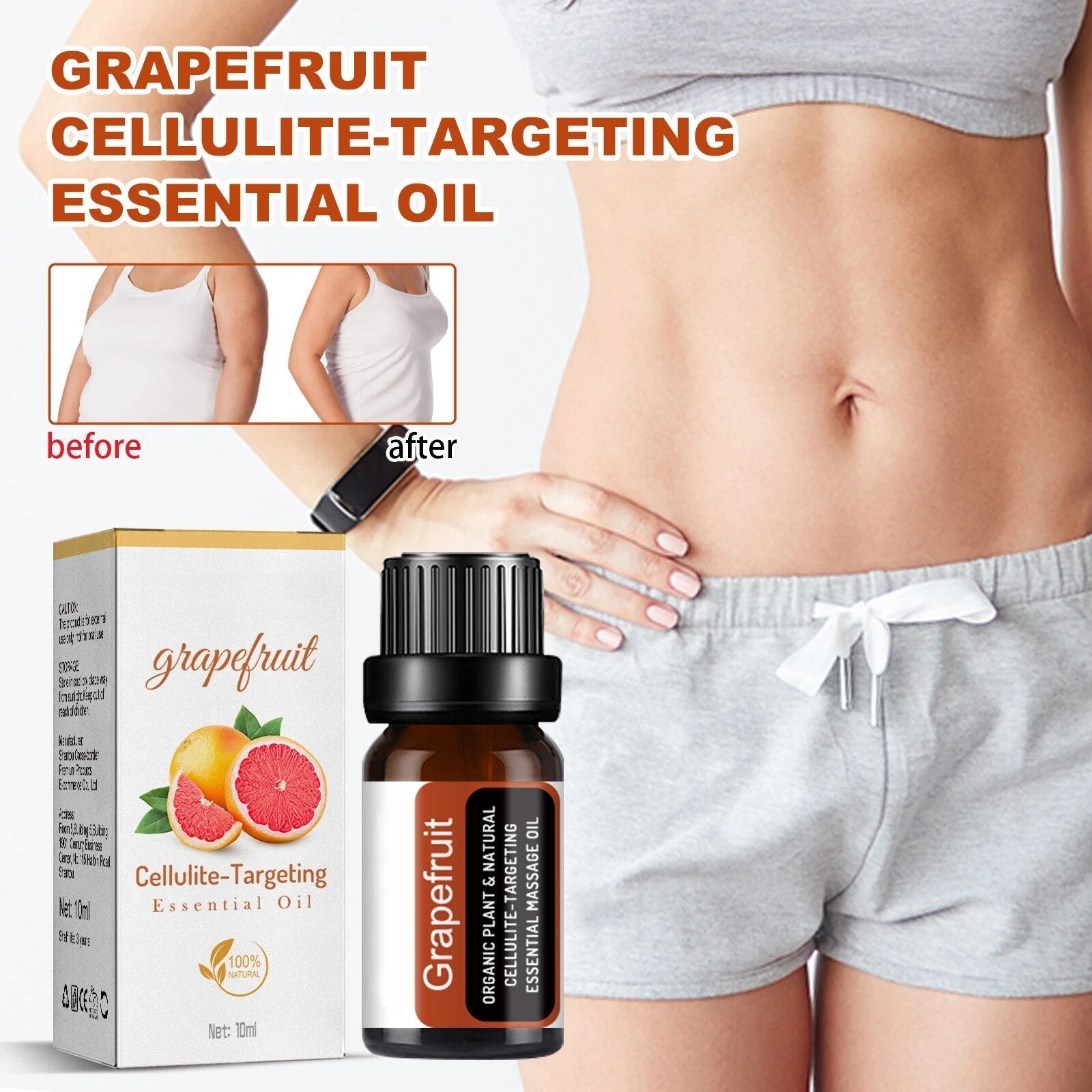 1+1 Gratis | CelluFix™ - Ätherisches Grapefruitöl zur Bekämpfung von Cellulitis