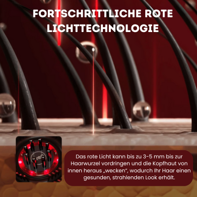 ScalpRelax™ – Massagekamm mit Öl-Infusion und Rotlichttherapie