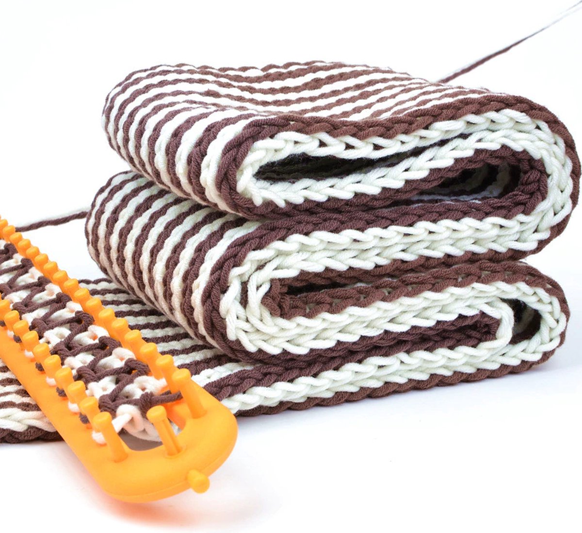 Woooly™ – Tragbares nadelloses Strickrahmen-Set