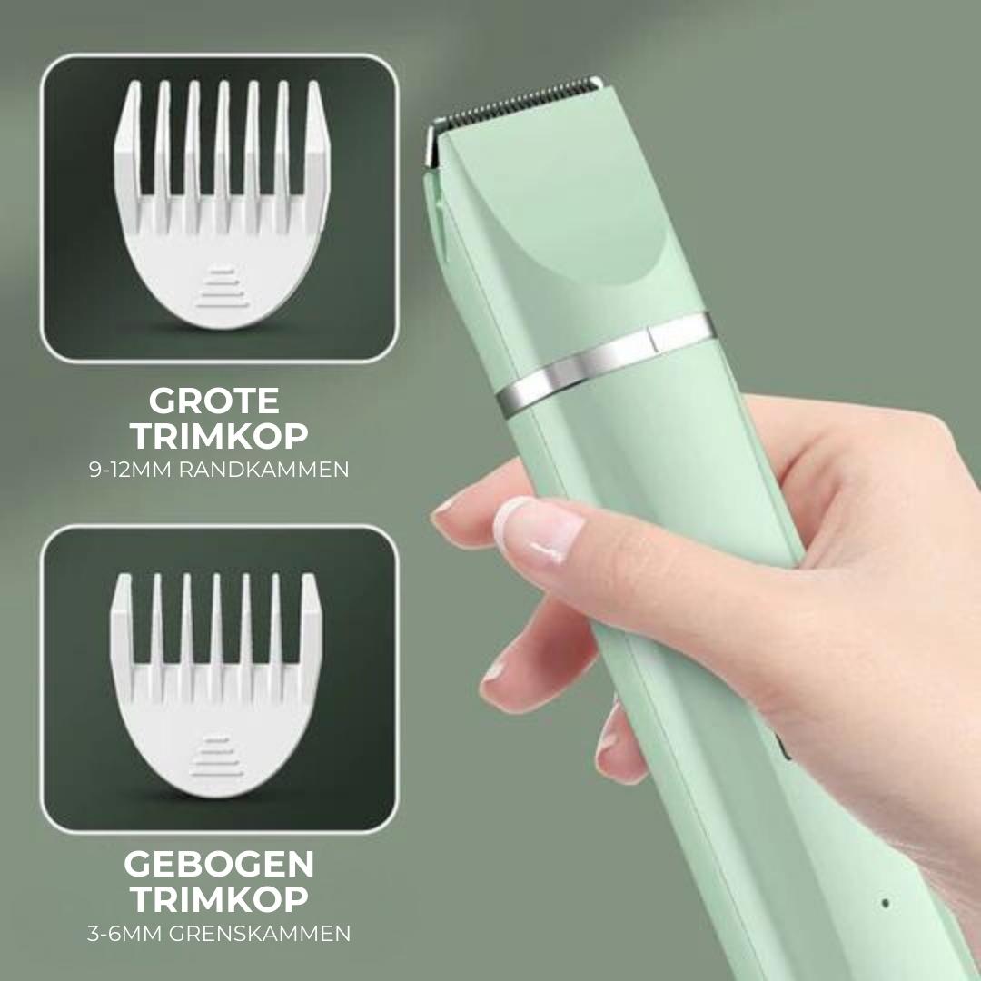 4-in-1 Haustier-Trimmer aus ABS und Edelstahl | Trimmköpfe und Nagelschleifer | Leiser Akkubetrieb für Hunde und Katzen 12