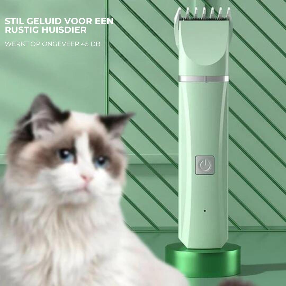 4-in-1 Haustier-Trimmer aus ABS und Edelstahl | Trimmköpfe und Nagelschleifer | Leiser Akkubetrieb für Hunde und Katzen 13