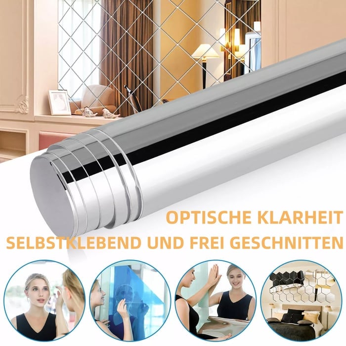 FlexiMirror™ – Flexible, bruchsichere Spiegel-Folie