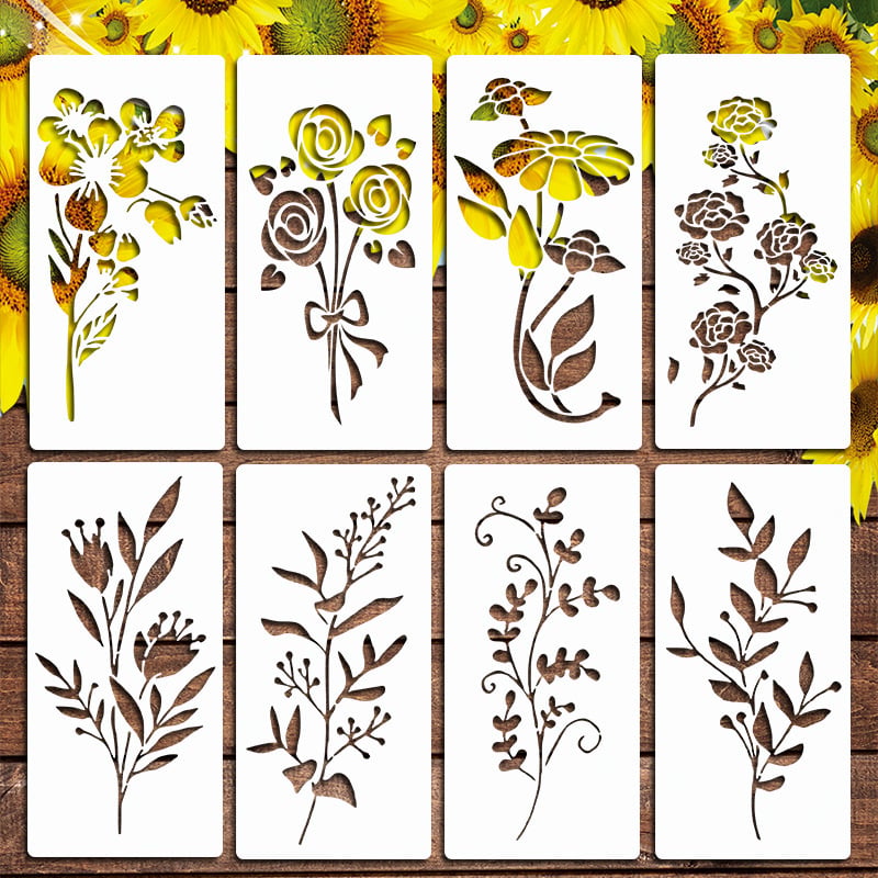 PaintBlossom™ – DIY-Blumenwandschablonen-Set für die Dekoration von Haus und Garten