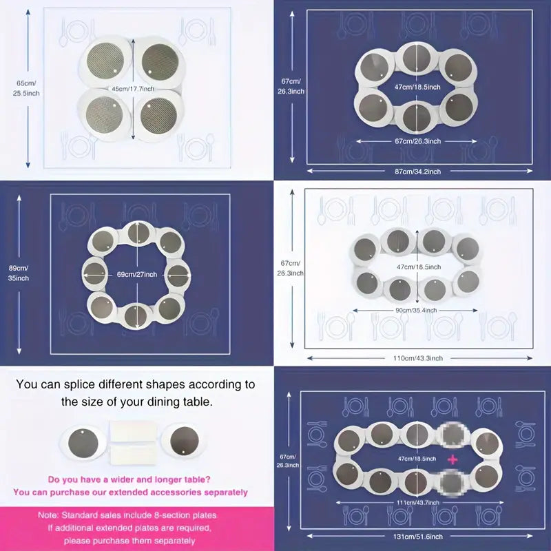 RoundTisch™ - Drehplatten für Mahlzeiten