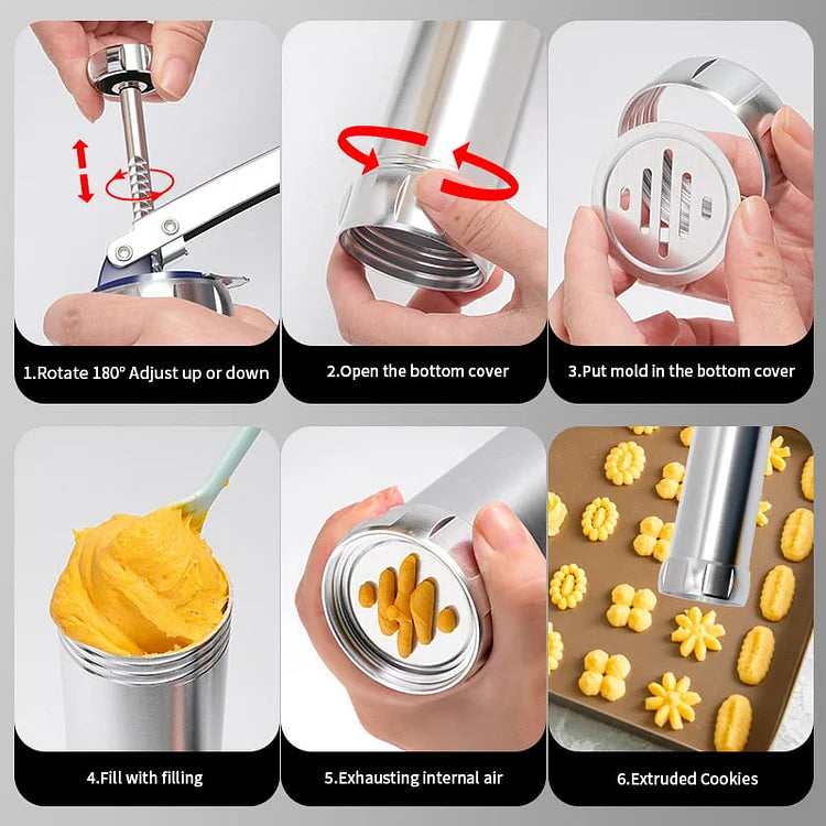 ProBaker™ – Edelstahl-Kekspresse-Set