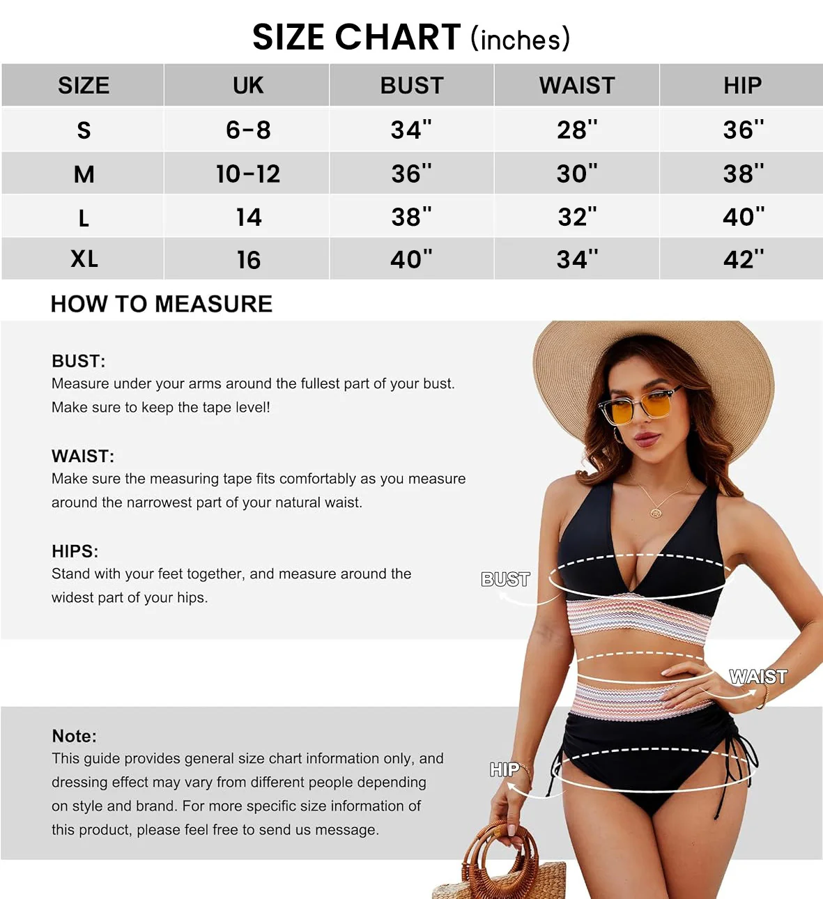 ErisLara™ – Bikini-Set für Damen mit hoher Taille