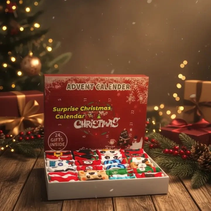 Adventskalender Socken Damen | 24 Tage Wohlfühl-Komfort 2