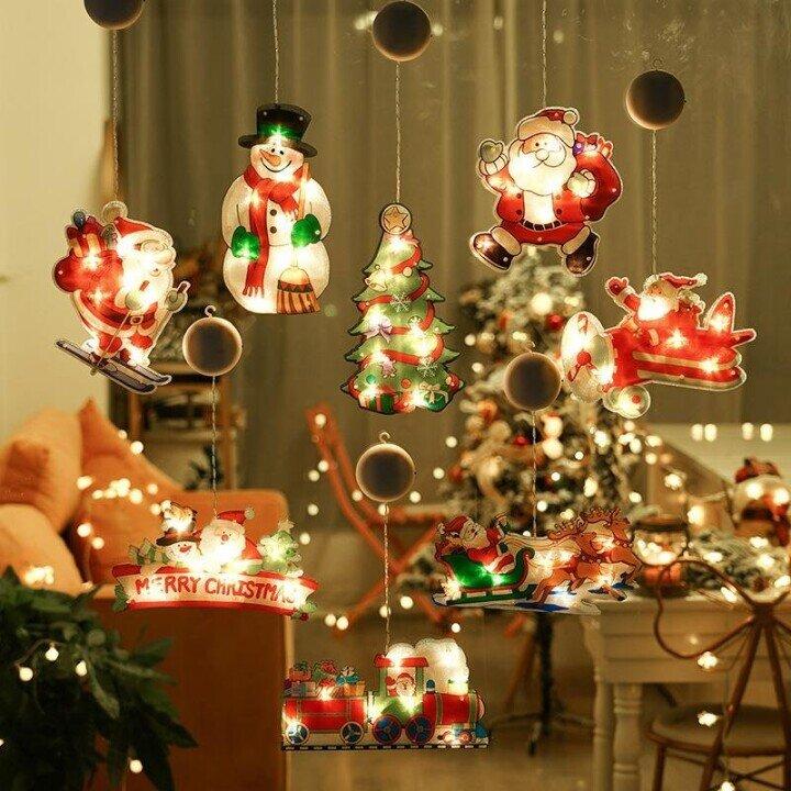 Weihnachts-Lichterkette Silhouette Batteriebetrieben Warmweiß 4