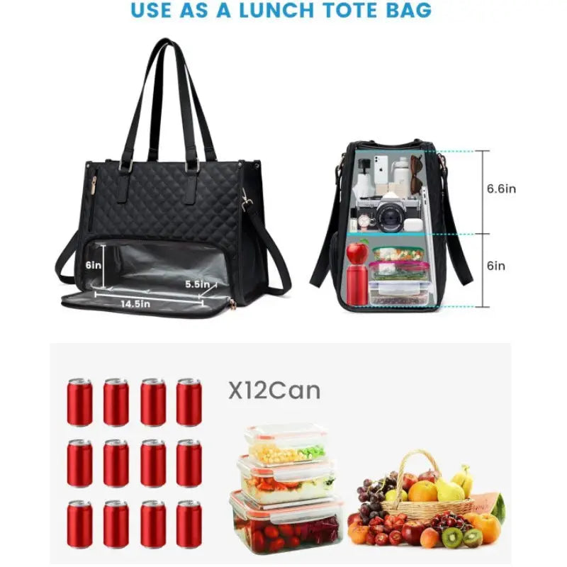 Laptoptasche Thermofach Isoliert Wasserabweisend Büro 3