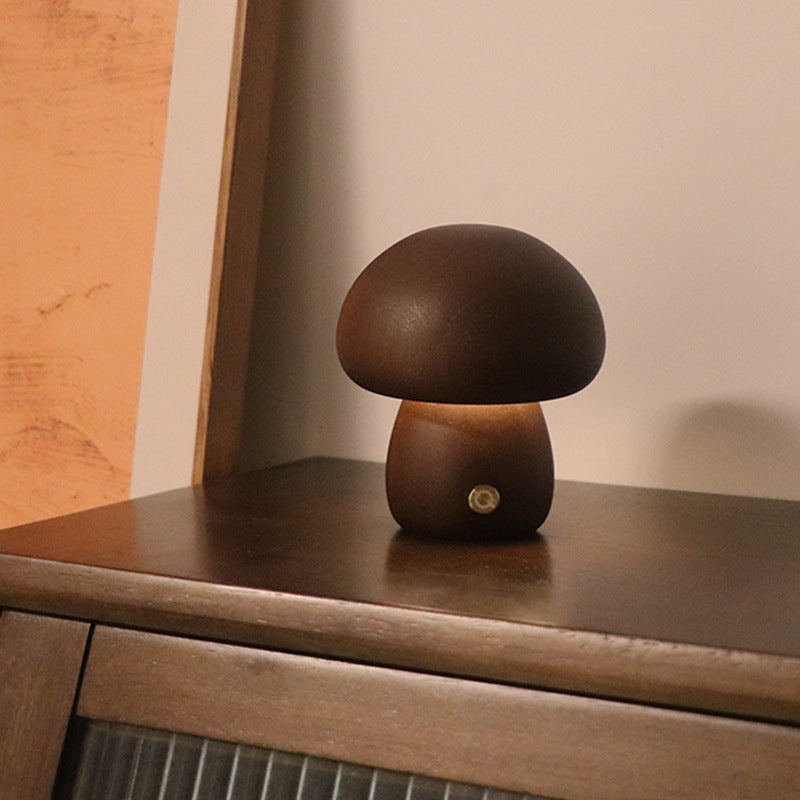 Shroomy™ - Kabellose LED-Holzpilzlampe