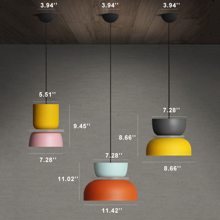 LED-Pendelleuchte aus Metall | Skandinavisches Design mit E26-Fassung | Für Essbereich, Küche und Schlafzimmer 4
