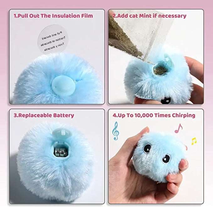 BallFuzzy™ – Interaktive Plüschbälle für Katzen