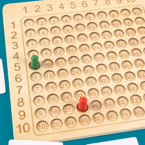 MathSmart™ – Multiplikationsspiel aus Holz für unterhaltsames Lernen