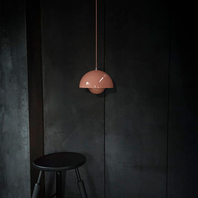 Halbkugel Pendelleuchte Metall | Nordisches Kuppel Design mit E27 Fassung | Gleichmäßiges Licht für Wohn- und Essbereich 8