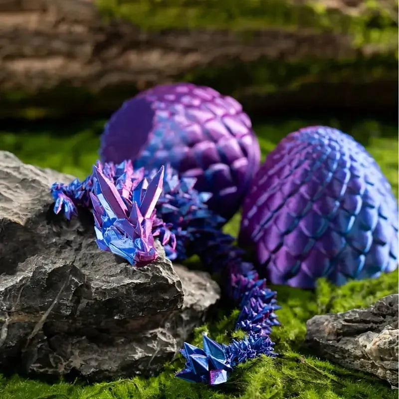Dragy™ - 3D-gedruckter, gelenkiger Kristalldrache