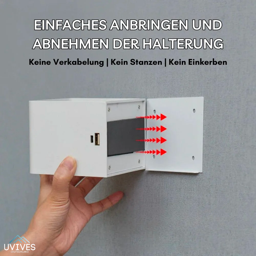 Kabellose Wandlampe mit Bewegungssensor | USB-Aufladbar, 3 Modi, Würfel-Design | Bis zu 60 Tage Akkulaufzeit ohne Kabel 5