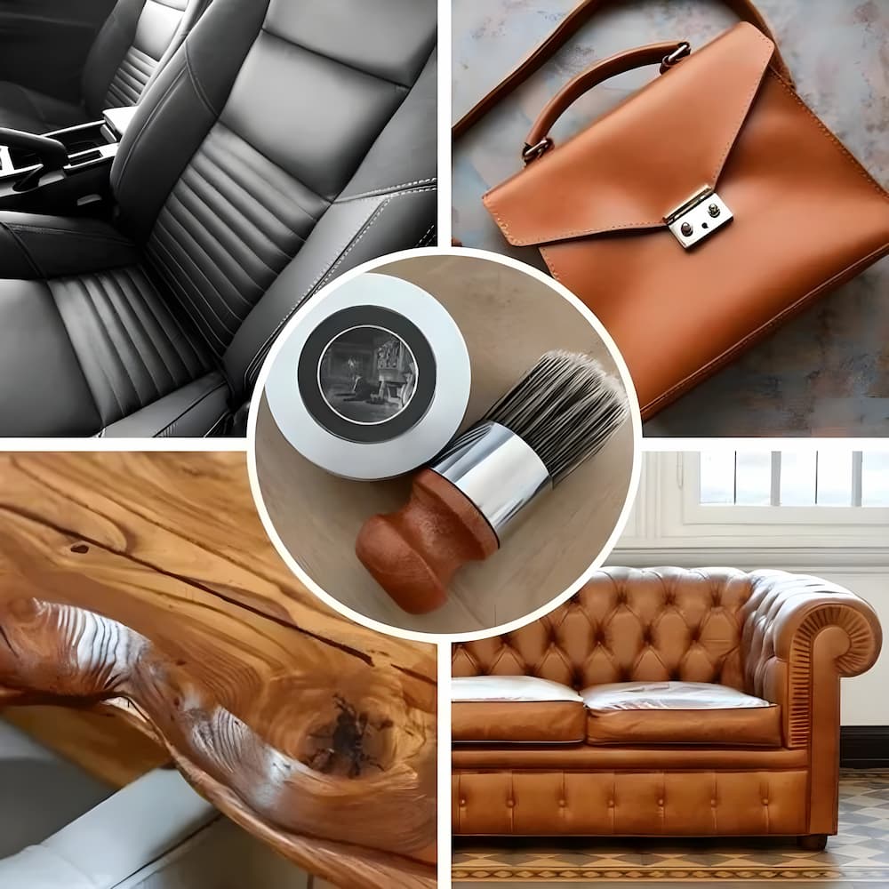 Leder Pflegebalsam 150 g | Bienenwachs & natürliche Öle | Für Sofa, Tasche, Jacke & Autositz zum Auffrischen und Pflegen 2