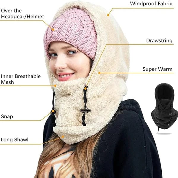 WarmMask™ – Ultimativer Winterschutz und Komfort – Kapuzen-Skimaske