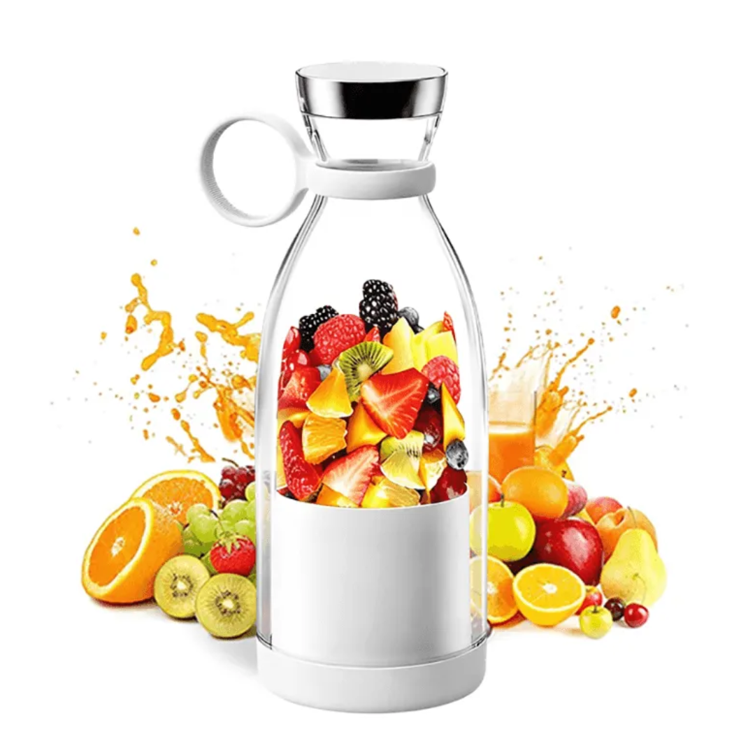 Tragbarer Smoothie-Mixer | Akku-Betrieb, rutschfeste Basis | Mixt direkt in der Trinkflasche, mit Automatik-Stopp 7