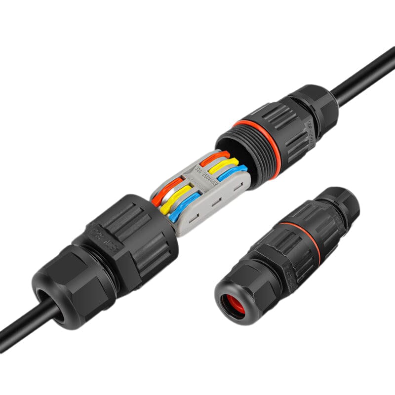 Wasserdichter Kabelverbinder Kunststoff | 0,08–4 mm² Querschnitt, Steckbar | Schützt Außenkabel vor Feuchtigkeit und Kurzschluss 6