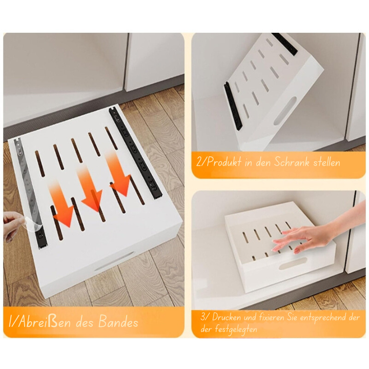 LuxeDraw™ – Verstellbarer Küchenorganizer mit integrierter Schublade