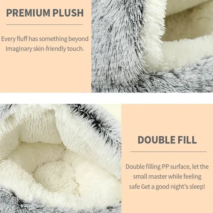 PawsSnuggy™ – Beruhigendes Haustierbett gegen Angstzustände