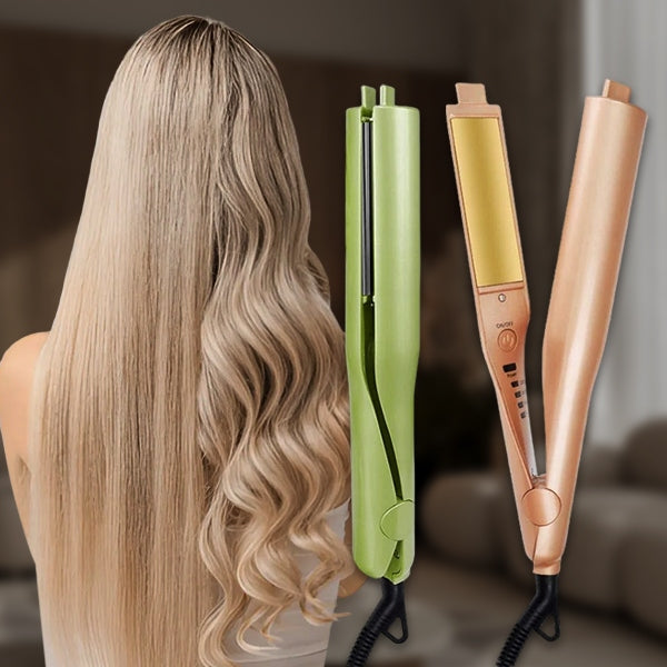 2-in-1 Glätteisen & Lockenstab | Wechsel zwischen glatt und lockig in wenigen Minuten | Locken halten bis zu 3 Tage 1