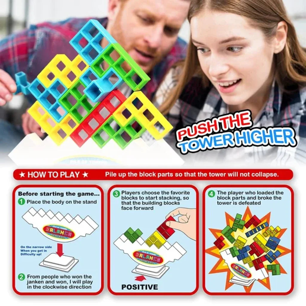 Teamy™ - Team-Turm-Spiel für Kinder und Erwachsene