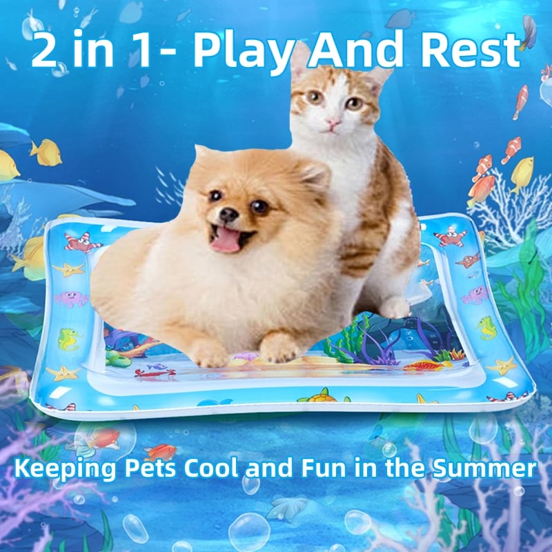 PuddlePlay™ – Kühlende sensorische Wassermatte für Katzen