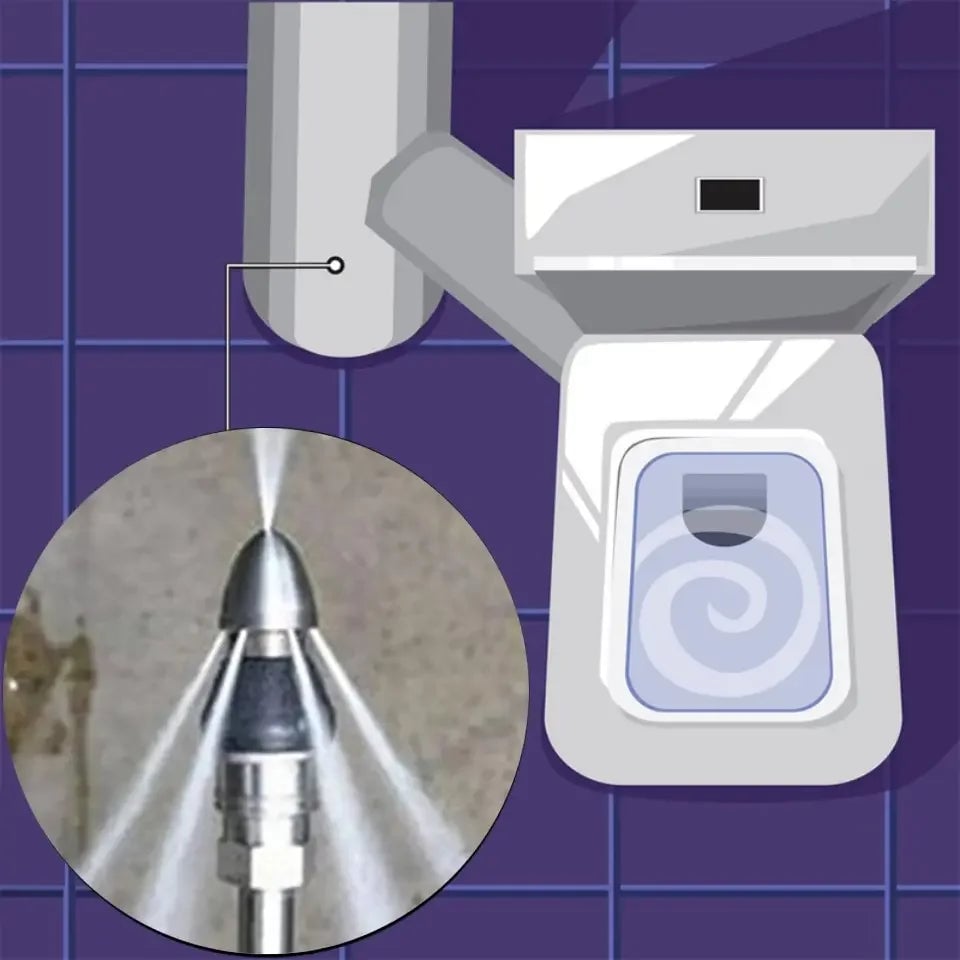 1+1 Gratis | NozzleTurbo™ – Hochdruckdüse für Abfluss- und Rohrreinigung