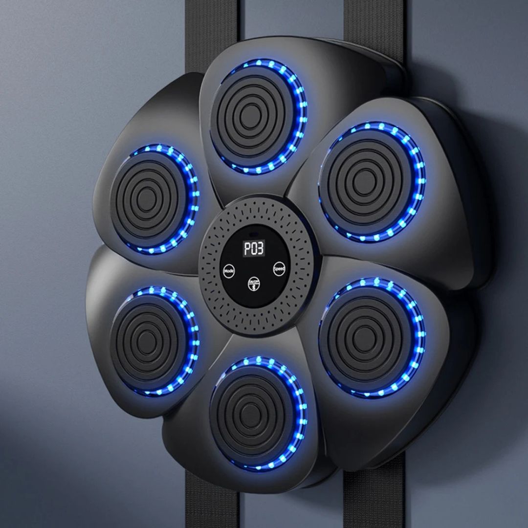 Boxtrainer für Kinder Wandmontage | LED-Licht, Sound & Bluetooth-Musik | Robuste Struktur mit weicher Oberfläche 5