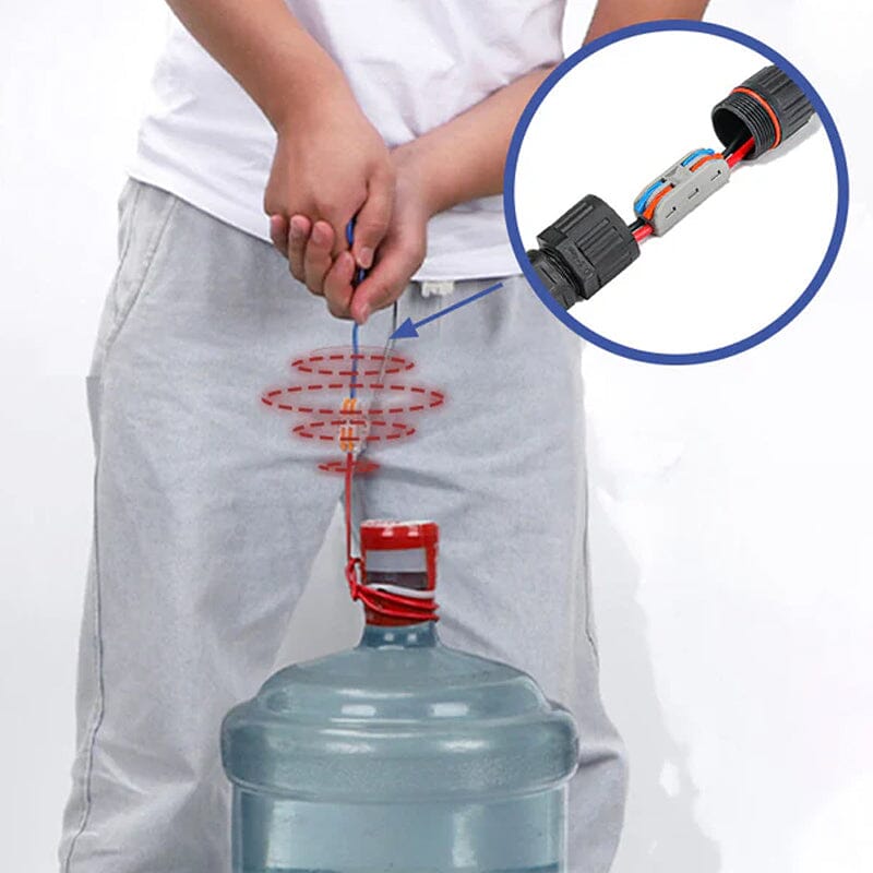 Wasserdichter Kabelverbinder Kunststoff | 0,08–4 mm² Querschnitt, Steckbar | Schützt Außenkabel vor Feuchtigkeit und Kurzschluss 4