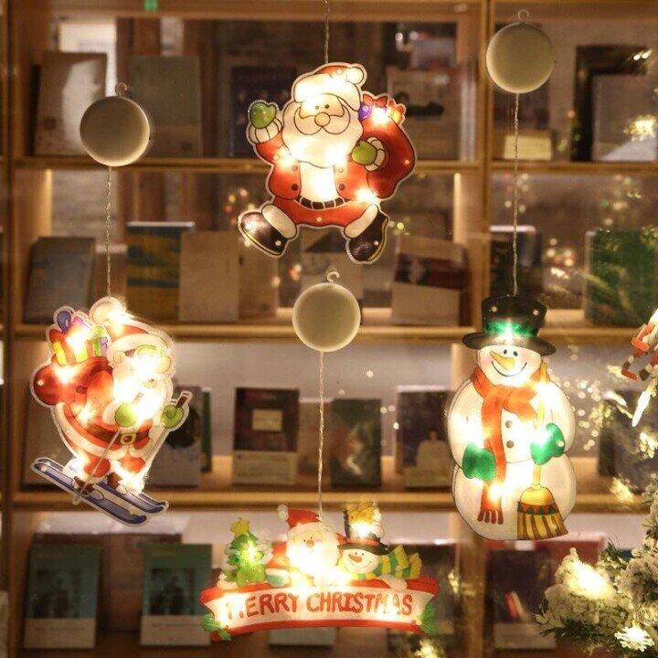 Weihnachts-Lichterkette Silhouette Batteriebetrieben Warmweiß 6