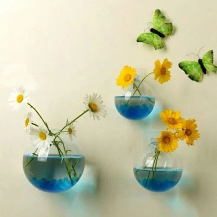 1+1 Gratis | GlassVasy – Minimalistische Glaswandvase für Hydrokulturpflanzen