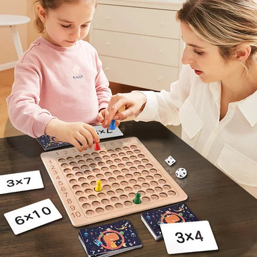 MathSmart™ – Multiplikationsspiel aus Holz für unterhaltsames Lernen