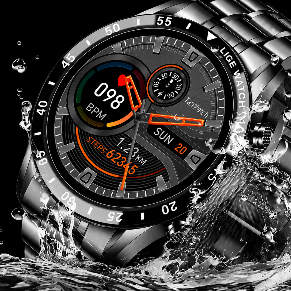 4G Smartwatch mit Telefonfunktion | Bluetooth, Metallarmband, Tastatur | Anrufe direkt vom Handgelenk aus führen 5