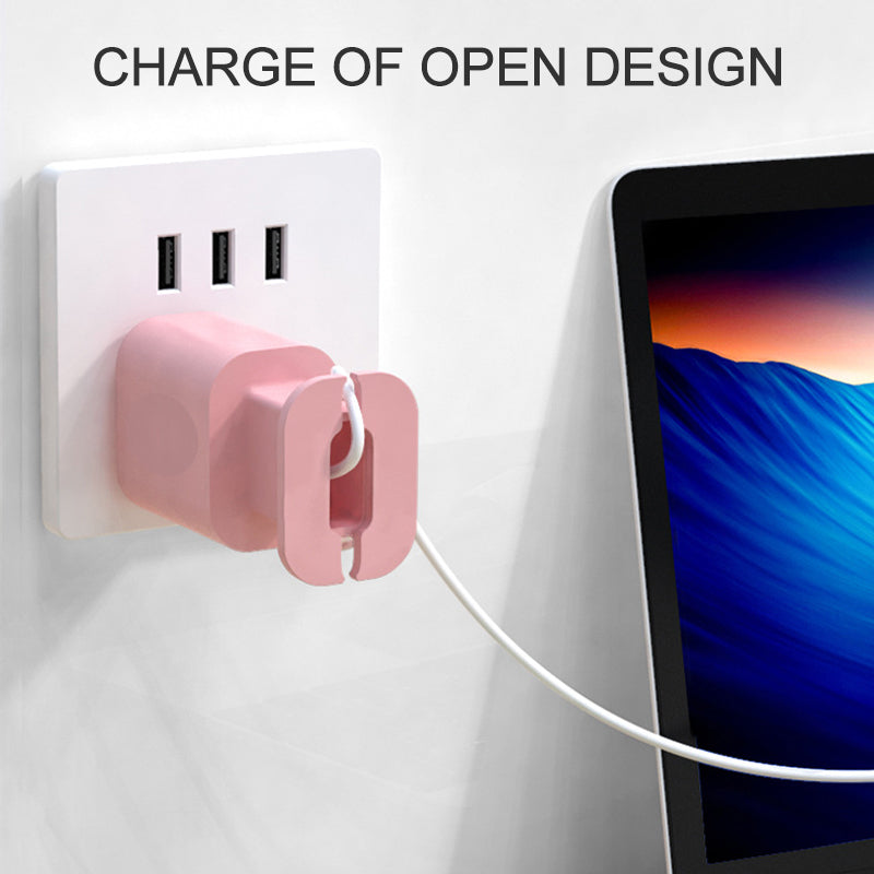 Ladegerät Silikonhülle für Apple 20W Netzteil | 2 in 1 Schutz mit Kabel Organizer | Stoßfest, Rutschfest und Kratzfest 4