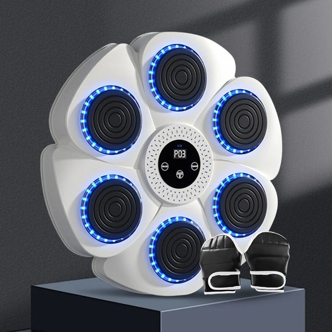 Boxtrainer für Kinder Wandmontage | LED-Licht, Sound & Bluetooth-Musik | Robuste Struktur mit weicher Oberfläche 3