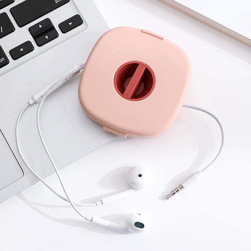Kabelwickler mit Handyhalterung ABS | 2-in-1 Organizer für Ladekabel, Kopfhörer und USB-Kabel | Schützt vor Kabelbruch 3