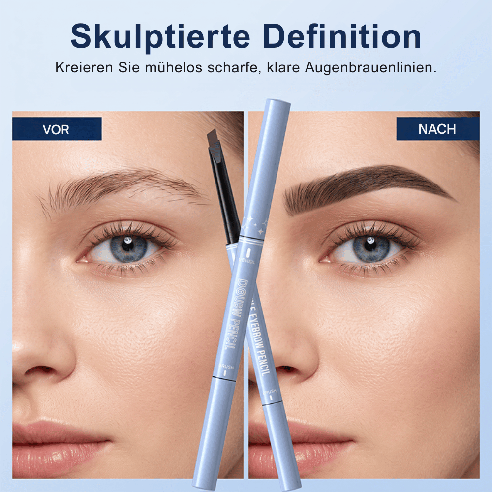 Augenbrauenstift für Damen | 1 Kaufen + 2 Gratis Set | Wasserfest mit Spoolie Bürste, 3 Farbtöne & Schweißresistent 7