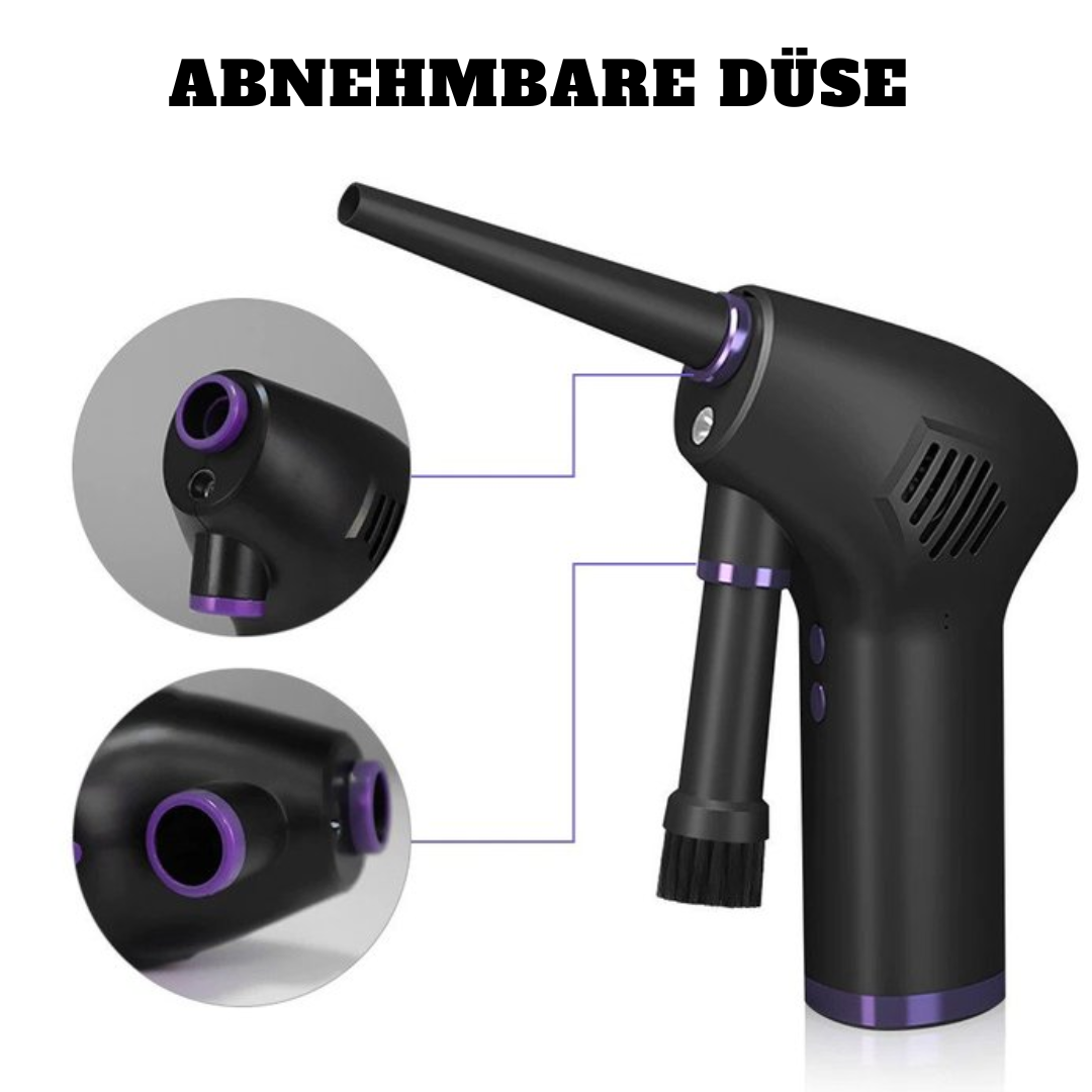 Elektrischer Druckluftreiniger Kabellos | 45.000 U/min Motor 60W Leistung | Akku 15000mAh mit Type-C Schnellladung 4