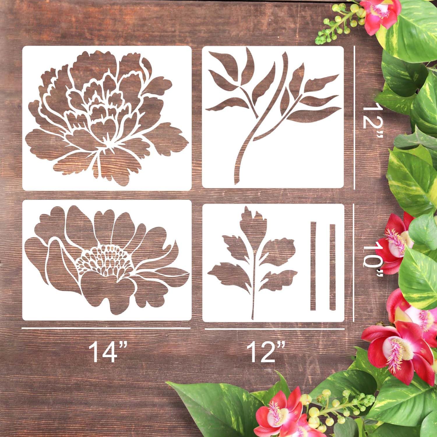 PaintBlossom™ – DIY-Blumenwandschablonen-Set für die Dekoration von Haus und Garten