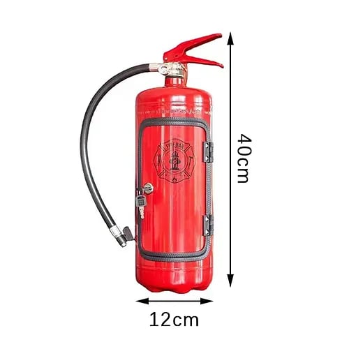 Feuerlöscher Mini-Bar Metall | Abschließbar mit Schlüssel oder Riegel | Ausgefallenes Geschenk für Herren zum Geburtstag 8