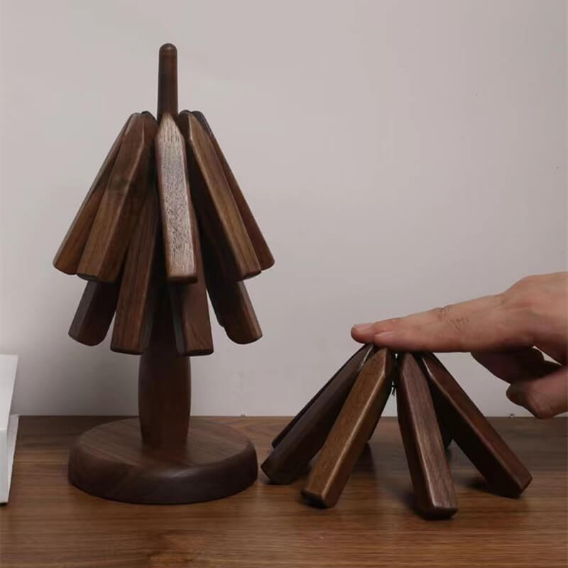 TableTree™ - Kunstvolles Tischset aus Nussbaumholz
