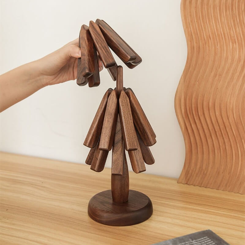 TableTree™ - Kunstvolles Tischset aus Nussbaumholz