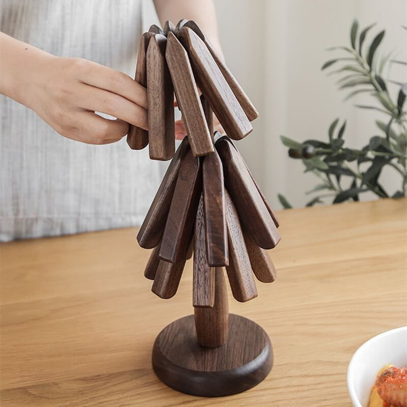 TableTree™ - Kunstvolles Tischset aus Nussbaumholz