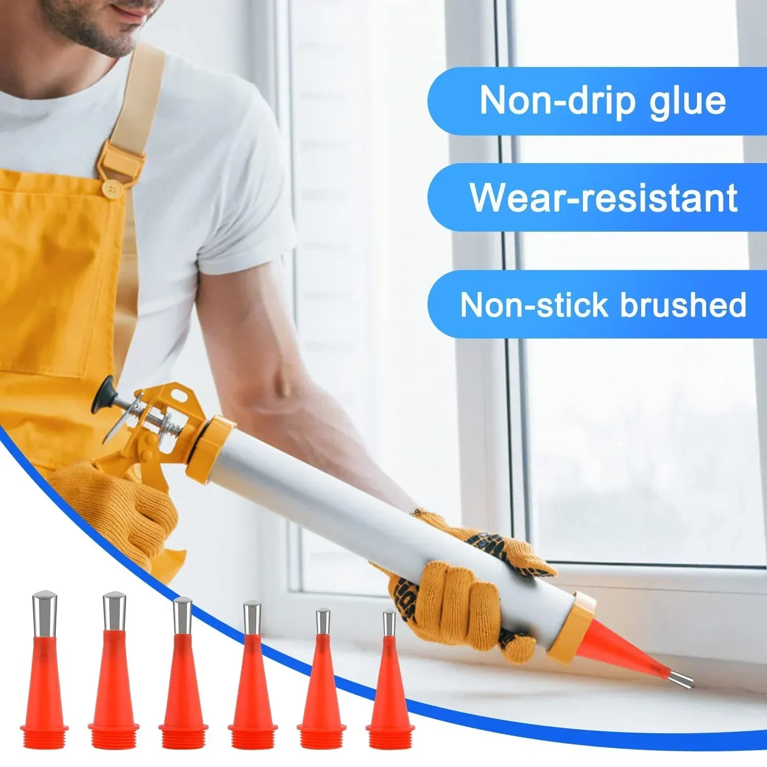 CaulkerPro™ – Universelles integriertes Gummidüsen-Werkzeugset